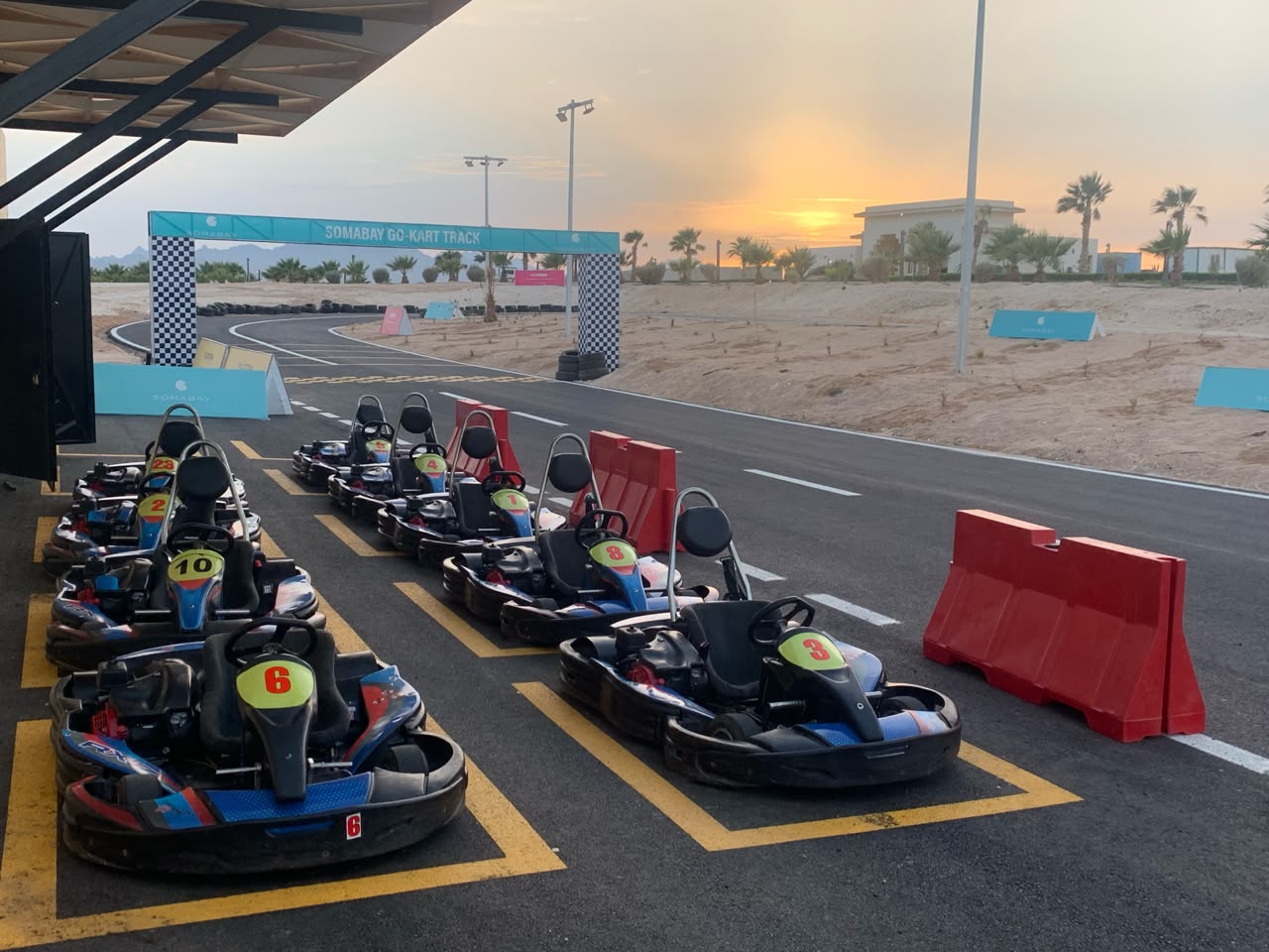 Soma Raceway at sunset 2